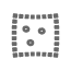 Quadrado 5,5x5,5